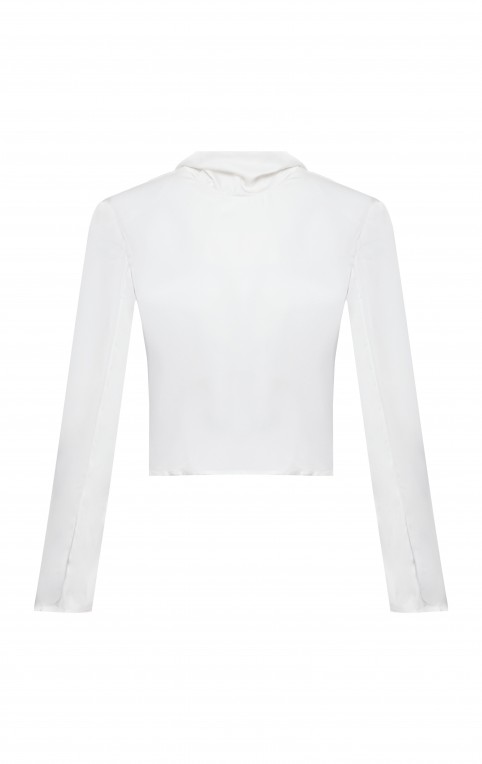 Легка Сатінова Сорочка Молочна